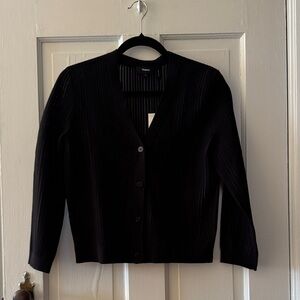 Theory Black Matte Women's Cardigan